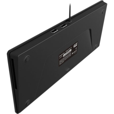 Adesso SLIMTOUCH 11.25 INCH WIDE MINI MULTIMEDIA KEYBOARD WITH 2 USB HUBS , SCISS AKB-510HB