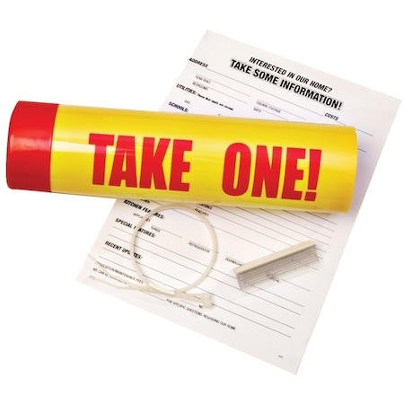 Hy-Ko Take One Tube, Waterproof, Plastic, Red/Yellow 22130