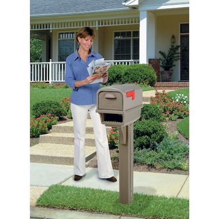 Gibraltar Gentry Mocha Mailbox & Post GGC1M00AM