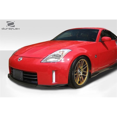 Duraflex 2003-2005 Nissan 350Z MZ Front Lip Spoiler, Signature Black - 1 Piece 113452