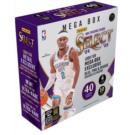 2024/25 Panini Select Panini Select NBA 2024/25 Basketball Mega Box Trading Cards Multicolored 2-18067-20