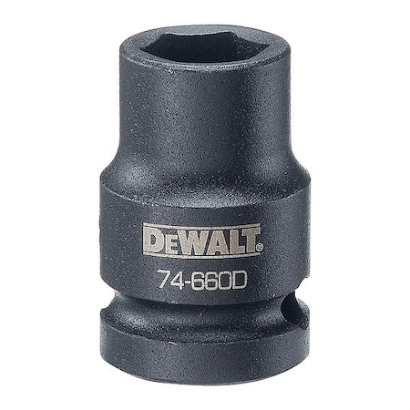 Dewalt Impact Socket, 6PT 1/2in Dr, 1-1/8in SAE DWMT74659OSP