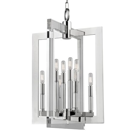 Hudson Valley Lighting Wellington 8 Light Pendant 17.5 In. Polished Nickel 9317-PN