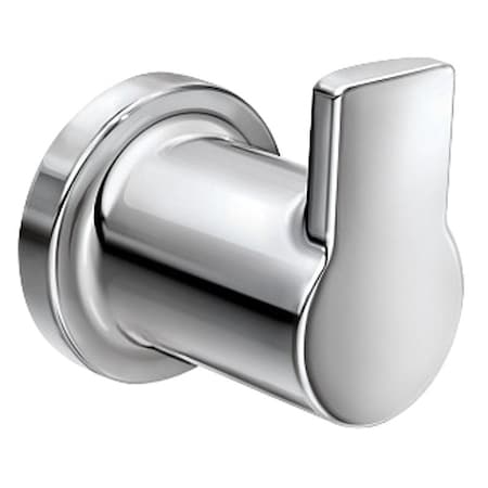 Moen Rinza Robe Hook, 1-Hook, Zinc, Chrome, Wall Mounting Y1103CH