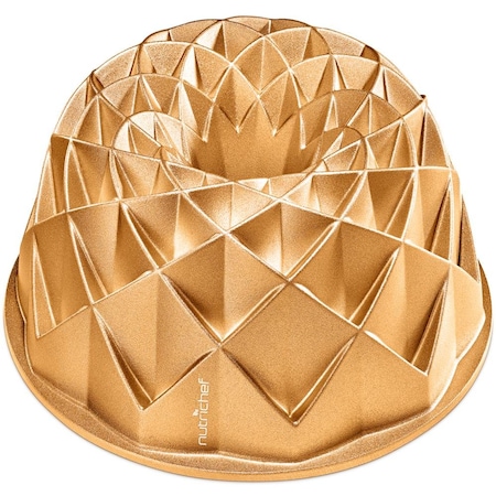 Nutrichef 9-Inch Cake Pan, Gold NCBUTP26