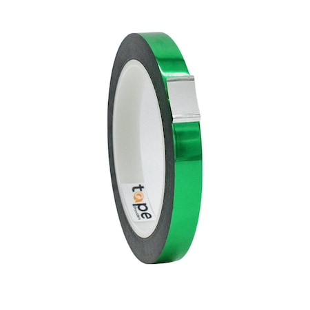 Wod Tape MPFT1 Metalized Polyester Mylar Film Tape Green: 1/2 in. x 72 yds, 96PK WOD MPFT1-00500-96-72-GRE