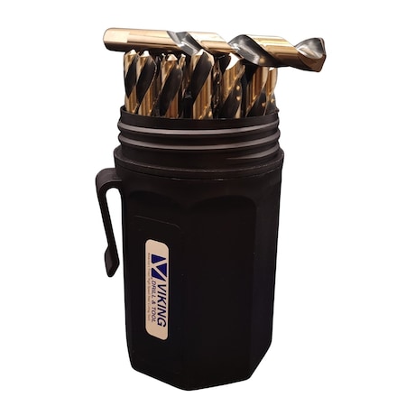 Viking Norseman Drill 29 Pc Set Type 250-UB 135 Degree Split Pt. Magnum Mech Set w/Ultra Dex 66820