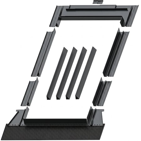 Factory 2 U Skylights High-Profile Tile Roof Flashing Kit for Deck Mount Skylight (44 1/4"x26 7/8"), (44 1/4"x45 3/4") 805431