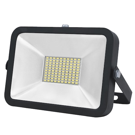 Factory 2U Lighting LED Flood Light 50w, 4500lm, 5000K, Bracket Mount, 100-277V AC, Black 803814