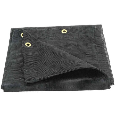 Mytee Products 8ft x 10ft Black Mesh Tarp, 90% Shade, Greenhouse Covers Sunblock Shade Cloth Screen MT90-8x10