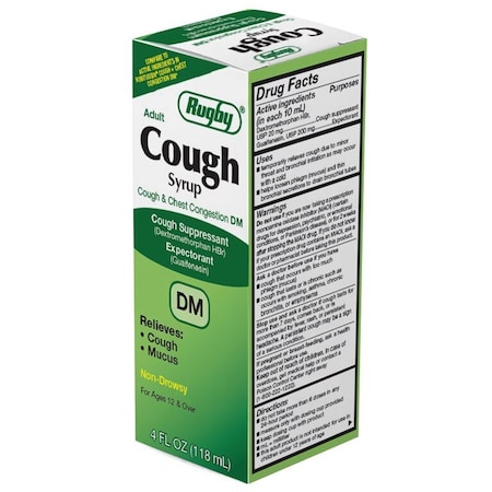 Generic Guaifenesin Cough Syrup DM, 4oz, 48PK PH-GUIFENSYRDM