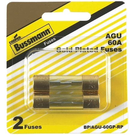 Eaton Bussmann Ferrule Fuse, 60 A BP/AGU-60GP-RP