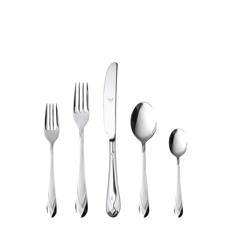 Mepra Diamante Flatware Set - 5 Pieces - Stainless Steel 100922005