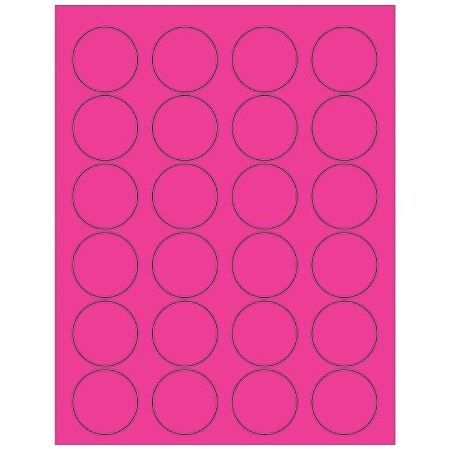 Bsc Preferred Fluorescent Circle Laser Labels LL193PK