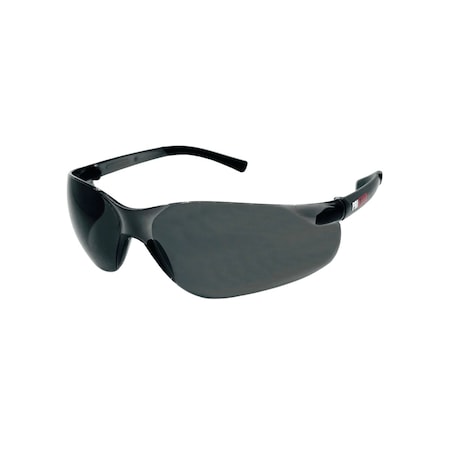 Pri Max Gray Rimless Safety Glasses, Rubber Temple Tips and Scratch Resistant SG20G