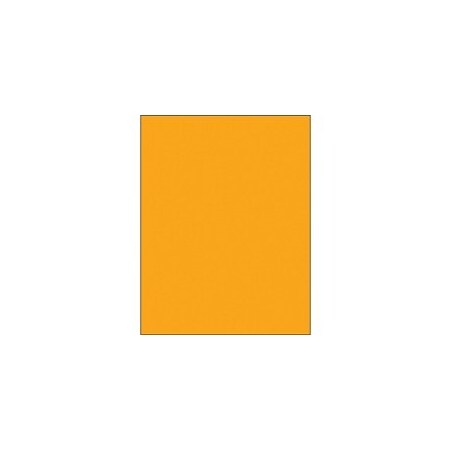Bubblefast 8 1/2 x 11'' Fluorescent Orange Rectangle Laser Labels-1 Label per Sheet BFLL185OR