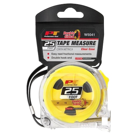 Perform Tool W5041 25 ft. Clear Tape Measure PTL-W5041