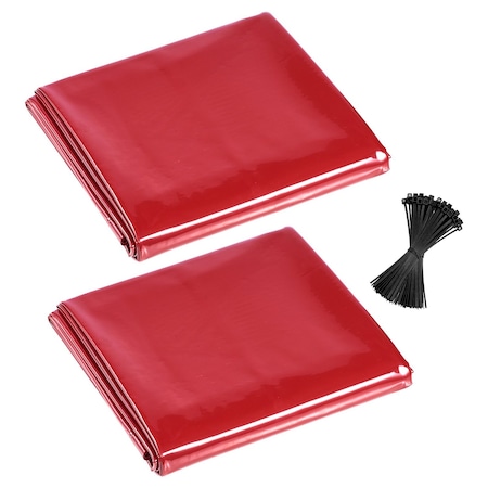 Vevor 2PCS Welding Curtain 6 x 8FT Welding Screen Curtain Flame-Resistant Vinyl, 2PK XU-114