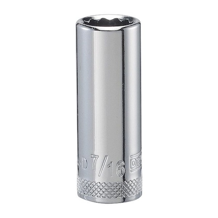 Dewalt DeepImpact Socket, 12 Pt 3/8in, 7/16in SAE DWMT74146OSP