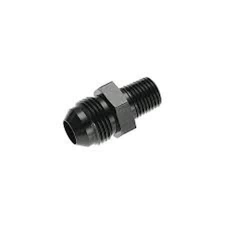 Red Horse Performance 08 Straight Male Adapter to 08 NPT Male - Black RHP816-08-08-2
