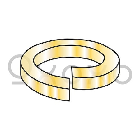 Oxoxo 3/4 High Alloy Regular Split Lock Washer AISI 4037 Zinc Yellow, 100PK 213765
