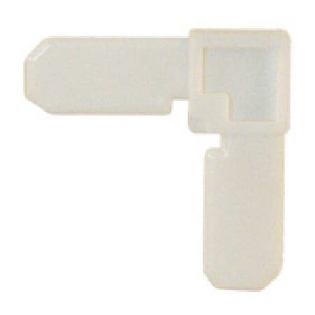 Prime-Line 4Pk 3/4X7/16 Wht Corner PL 7726