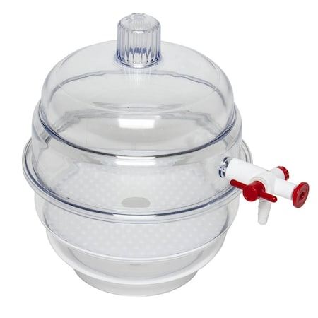 Bel-Art Transparent Vacuum Dessiccator, 9 1/2 x 12 1/4 420027