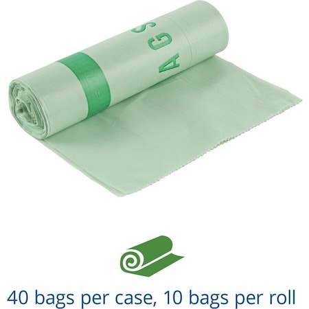Stout 32 gal Trash Bags, 0.85 mil (22 Micron), Green STOE3348E85