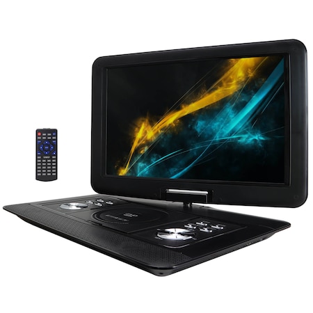 Trexonic 15.4 Inch Portable DVD Player with TFT-LCD Screen and HDMI/USB/SD/AV Inputs TRX-1680