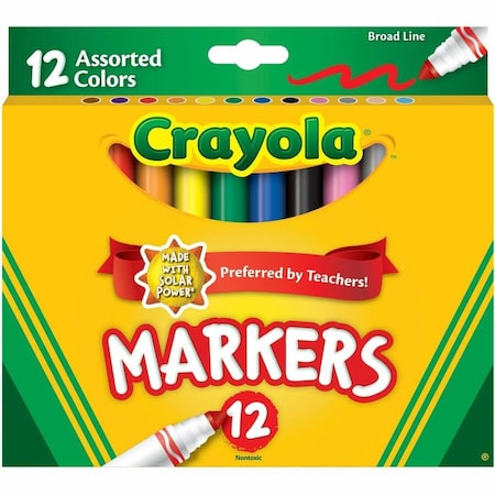 Crayola Broad Tip Markers, 12PK 58-7712