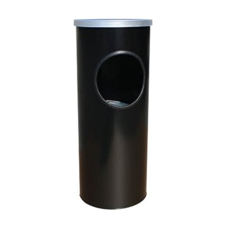 Witt Industries Round ash 'n trash urn, Black 3000BK