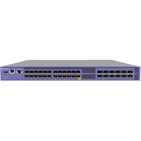 Extreme Networks EXTREME SLX 9640-24S ROUTER AC WITH FRONT TO BACK AIRFLOW. SUPPORTS 24X10GE/1GE EN-SLX-9640-24S-12C-AC-F