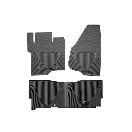 Weathertech Black, Front and Rear All Weather Floor Mats WTFB203206