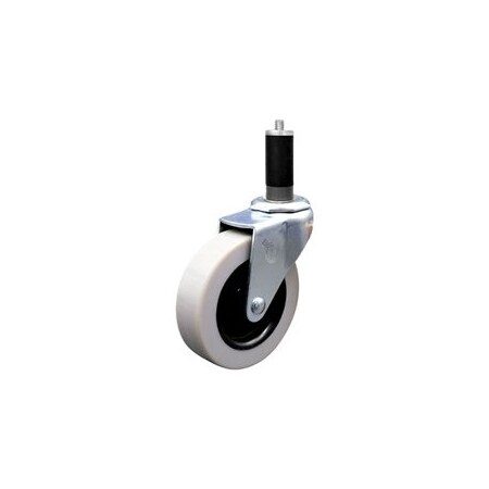 Service Caster 3 Inch Thermoplastic Rubber Wheel 1-1/8 Inch Expanding Stem Caster SCC SCC-EX05S310-TPRS-118