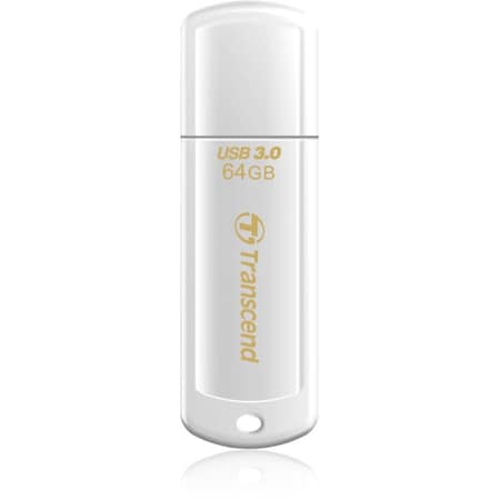 Transcend Information Transcend 64GB JetFlash 730 USB 3.0 Flash Drive - 64 GB - USB 3.0 - White TS64GJF730