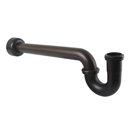 Kingston Brass 1-1/2 in. P-Trap with Box Flange, 19 in. Length, 18 Gauge, Oil Rubbed Bronze CC6125