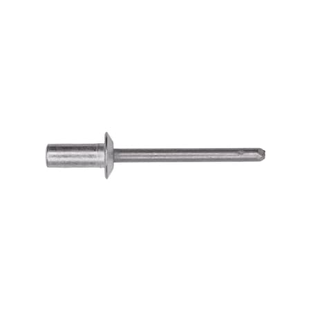 Auveco Closed End Rivet 3/16in Diameter 1/8in-1/4in Grip Aluminum, 50PK 17420