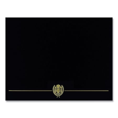 Great Papers Classic Crest Certificate Covers, 9.38 x 12, Black, 5PK 903117S
