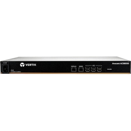 Vertiv Avocent 8-Port ACS8000 Console System with single AC Power Supply ACS8008SAC-400