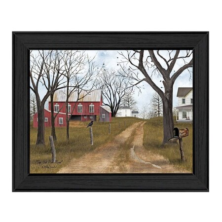 Homeroots The Old Dirt Road 1 Black Framed Print Wall Art 404498