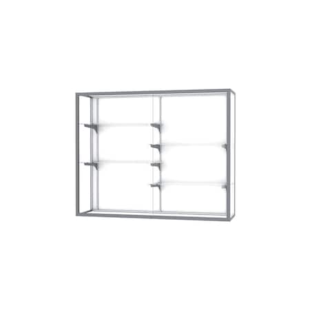 Ghent Champion Wall Case Display 60x48x16, White 2040-5-WB-SN