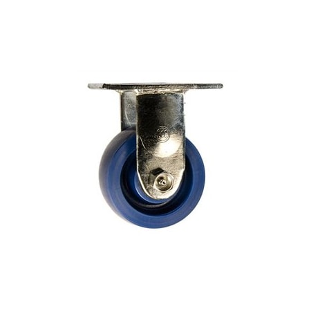 Service Caster 4 Inch Stainless Steel Solid Poly Wheel Rigid Caster with Roller Bearing SCC SCC-SS30R420-SPUR