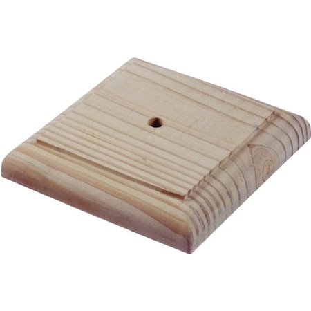Universal Forest Ufp Post Cap, 4 In L, 4 In W, Pine Wood 106096