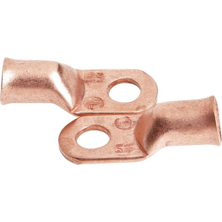 Forney No, 2 Cable x 3/8'' Stud Copper Cable Lug, 2PK 60098
