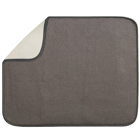 Interdesign Drying Mat, 18 in L, 16 in W, Microfiber TerryPolyester 40131
