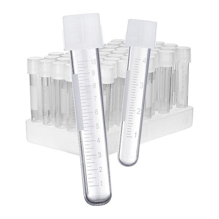 Zoro Select Culture Tube, 0.67" Dia, Colorless, PK1000 T8850
