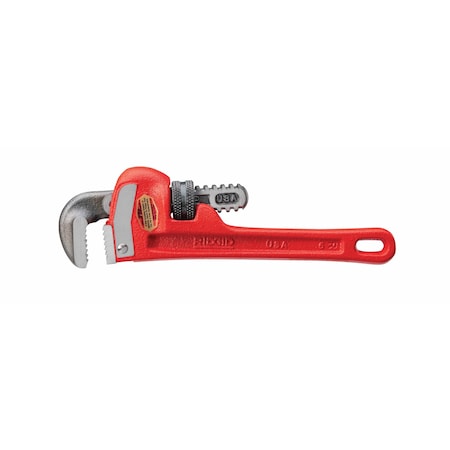 Ridgid 6" Heavy-Duty Straight Pipe Wrench, 3/4" Pipe Capacity, Red 31000