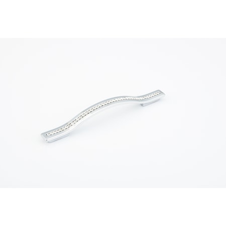 Schaub 128mm to 160mm Center to Center Skyevale Cabinet Pull with Crystals Polished Chrome Finish 302-26