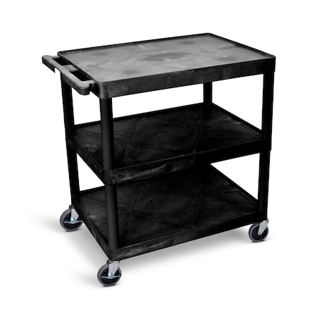 Luxor 3-Shelf Utility Cart HE40-B