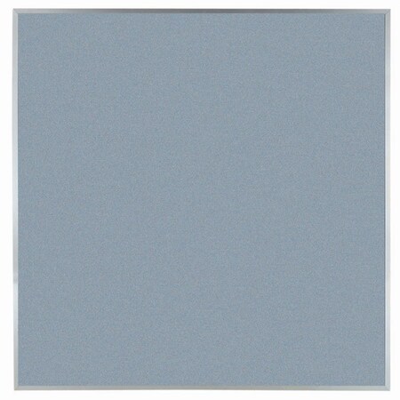 Aarco VIC Cork Bulletin Board w/ a Clear Satin Anodized Aluminum Frame, Duck Egg 48''Hx48''W DW4848162